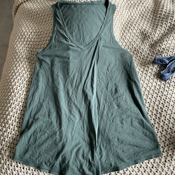 Lululemon Tie Tank Top - Light Pine Green - Picture 2 of 6